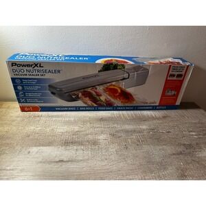PowerXL Duo NutriSealer 6-in-1 Food Vacuum Sealer Set- Brand New‎ In Box Sealed